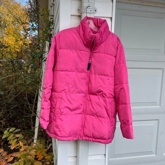 NWT St. John’s Bay Pretty Pink Puffer Jacket with Pockets - Picture 5 of 6